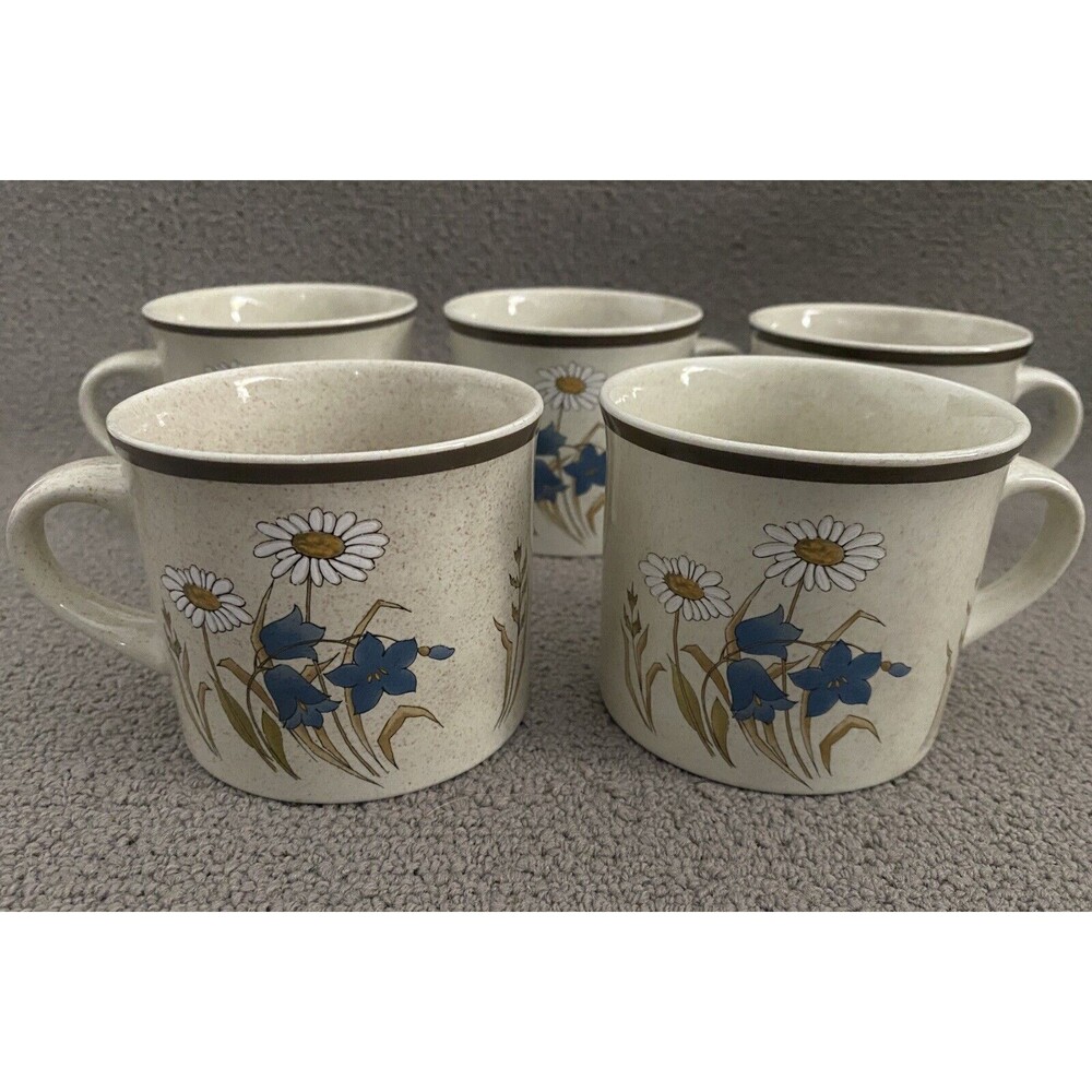 1970's Vtg Royal Doulton Hill Top Coffee Tea Mug Cup Lambetware England Set of 5 - Picture 1 of 7